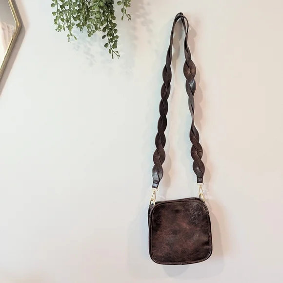 Anthropologie Dark Brown Crossbody Bag - Picture 8 of 10